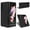 Black, variant on for Samsung Galaxy Z Flip 3 Case, Samsung Z Flip 3 Cover, Thin TPU Edge Shockproof PU Leather Protective Phone Case for Samsung Galaxy Z Flip 3 5G,Black