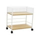 thumbnail image 4 of Estante de almacenamiento debajo del escritorio, organizador de archivos, organizador de ropa para manualidades, resistente blanco con rueda, 4 of 9