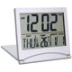 thumbnail image 2 of Escritorio portátil plegable Pantalla LCD digital Termómetro Calendario Despertador, Reloj despertador digital con pilas para viajes con fecha, 2 of 7