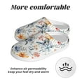 thumbnail image 6 of Fotbe Lilies Flowers Pattern Women's Fuzzy Curly Fur Memory Foam Loafer Slippers Indoor Outdoor Slippers Winter Home Shoes-40/41, 6 of 7