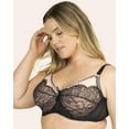 thumbnail image 2 of Smart & Sexy Women's Plus Size Retro Lace & Mesh Unlined Underwire Bra, 2 of 5
