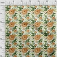 thumbnail image 3 of oneOone Rayon Orange Fabric Floral Diy Clothing Quilting Fabric Print Fabric By Yard 56 Inch Wide-50, 3 of 4