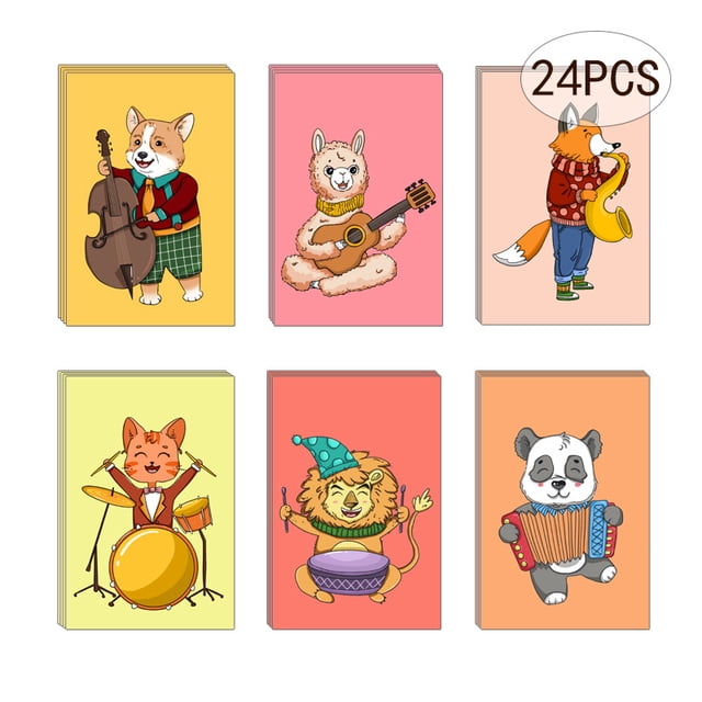 Tarjetas surtidas y decorativas con sobres y pegatinas, paquete de 24 tarjetas de cumpleaños surtidas con purpurina y papel metalizado con sobres y pegatinas, paquete de tarjetas de cumpleaños con