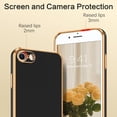 thumbnail image 5 of iPhone SE Case,iPhone SE Phone Case,iPhone 7/8 Case,Slim Soft TPU with Adjustable Wristband Kickstand Scratch Resistant Shockproof Protective Cover for Apple iPhone SE 2/3 4.7", Black Golden, 5 of 18