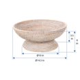 thumbnail image 4 of Kouboo La Joll Rattan Fruit Bowl Large White-Wash, 4 of 5