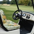thumbnail image 6 of Pzuqiu Tropical Pineapple Floral 2-Piece Golf Cart Seat Covers - Breathable Washable Universal Seat Protection for Golfers, 6 of 10