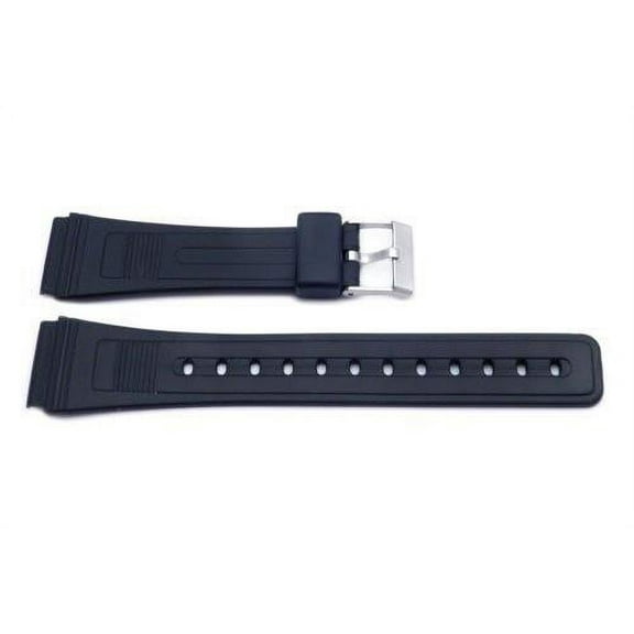 Black Casio Style 20mm Replacement Watch Strap