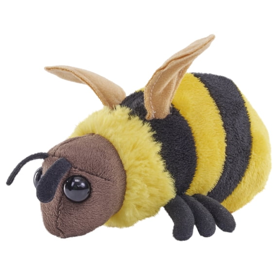 Wild Republic Pocketkins Eco Bee, Stuffed Animal, 5 Inches, Plush Toy, Made from Recycled Materials, Eco Friendly