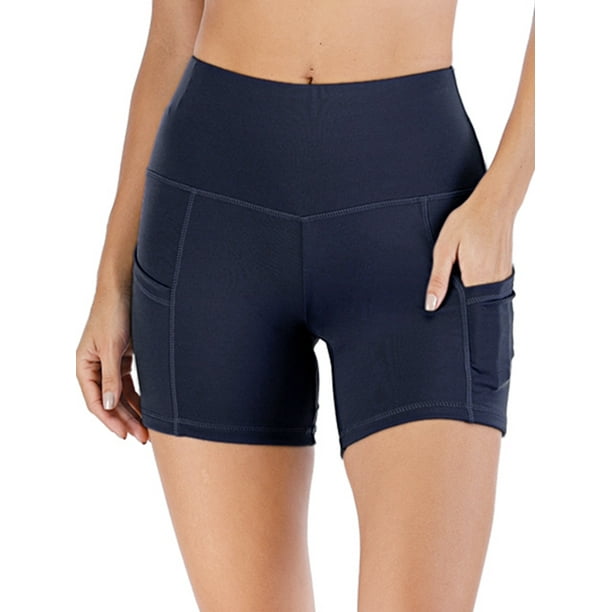 Women's Compression Yoga Shorts Classic Ruched Booty High Waisted Tummy  Control Running Shorts Gym Workout Shorts Butt Lifting Hot Pants with Side