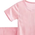 thumbnail image 3 of fatyb Garçons Filles Été Ensembles 2 Pcs T-Shirts à Manches Courtes Col Rond Shorts Ensembles de Shorts Décontractés pour Enfants, 3 of 6