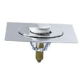 thumbnail image 4 of Tapón de drenaje de piso resistente a olores, pedal de metal, fácil de limpiar, colador , tapón de drenaje de ducha para casa, garaje y baño., 4 of 8