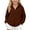 Coffee, variant on DJDLJWCJ Teen Girls Fleece Lined Hooded Jacket 5-14 Kids Girls Solid Color Warm Long Sleeve Winter Zip Up Hoodie Black Size 13