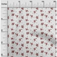 thumbnail image 1 of oneOone Cotton Poplin Fabric Leaves & Flower Floral Printed Fabric 1 Yard 56 Inch Wide, 1 of 4