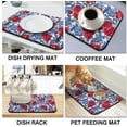 thumbnail image 3 of 2 Pack Coffee Mat - Coffee Maker Mat for Countertops Dish Mat Drying Kitchen Mat Set 19.5x12Inch Espresso Machine Mat Coffee Matt for Kitchen Counter Coffee Pot Mat Coffee Bar Accessories Spill Mat, 3 of 6