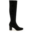 thumbnail image 2 of Jewel Badgley Mischka Womens Evalina Suede Square Toe Knee-High Boots, 2 of 3