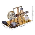 thumbnail image 3 of Metal Stirling Engine Model Physical Science Experiment Stirling Engine Model Physical Science Experiment Teaching, 3 of 8