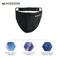 thumbnail image 3 of Mission All-Season Adjustable Sport Mask, Black, 3 of 7