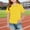 Yellow, variant on HAJWOH Kids Short Sleeve Polo Shirt School Uniform Shirts For Girls Boys Red 8-9 Years