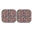 thumbnail image 7 of Bingfone Rose Mix Leopard Windshield Sun Shade 2-Piece Foldable Car Front Window Sunshade for Most Sedans SUV Truck - Small, 7 of 7