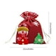 thumbnail image 3 of Bolsas de regalo navideñas para dulces y manzanas | Tela de lino con dibujos navideños | Pequeñas bolsas de almacenamiento para niños y regalos de fiesta, 3 of 6