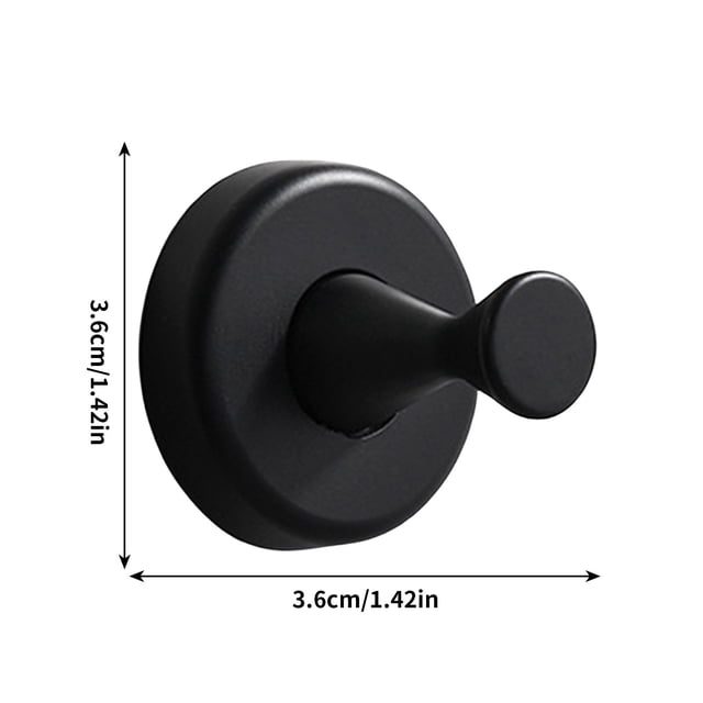 Gancho de pared de aleación para abrigos, perchero metálico inoxidable para entrada, perchero resistente para el hogar, baño, dormitorio, cocina, oficina, pasillo, gancho de gran capacidad de carga