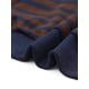 thumbnail image 5 of Sudaderas de cuello redondo a rayas de manga larga para mujeres M marrón, 5 of 6