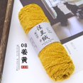 thumbnail image 1 of Xiao Hua Hilo de terciopelo de 300 g para tejer a ganchillo, manta gruesa de felpa Premier, hilo de chenilla esponjoso para tejer a ganchillo, suave, grueso y brillante, color jengibre., 1 of 4
