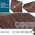 thumbnail image 4 of Tranquillo Hamac Double avec Support Inclus pour 2 Personnes / Support de Hamac Pliable Capacité de 600 Lb Étui Portable - Maison, Extérieur, Camping, Brun, 4 of 8
