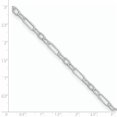 thumbnail image 2 of 925 Sterling Silver Link Anklet Ankle Bracelet Chain Cable, 2 of 6