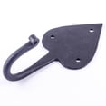 thumbnail image 3 of Renovators Supply Bathroom Hooks for Hanging Bathroom Towel Holder 5.3" Black Spade Shaped Cast Iron Towel Hooks for Bathrooms w/Screws, 3 of 8