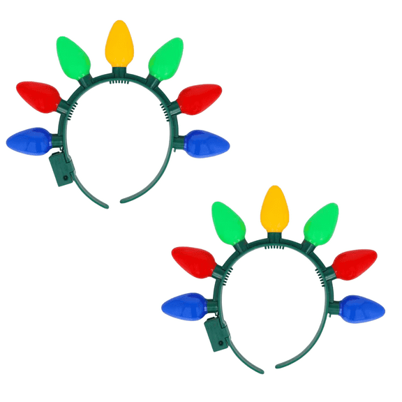Be Jolly Flashing Christmas Costume Accessories with Lights Up (2-Pack)