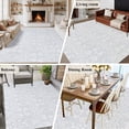 thumbnail image 5 of Area Rug for Living Room, Grey Spring Floral Non-Slip Indoor Ex Large Carpet for Bedroom/Dining Room, Modern Abstract Art Farmhouse Washable Low-Profile Rectangle Floor Runner Rugs - 8 x 10 Ft, 5 of 7