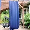 thumbnail image 6 of Sunnydaze Modern Blue Solid Grommet Blackout Indoor or Outdoor Curtain, 51.5" x 120" (1 Panel), 6 of 14