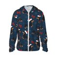 thumbnail image 2 of Lsque Christmas Dachshund UPF 50+ Lightweight Sun Protection Men's Women's Long Sleeve Shirt, Hoodie Performance -Small, 2 of 9