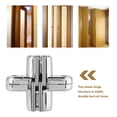thumbnail image 1 of LHCER Zinc Alloy Hidden Hinges Invisible Concealed Cross Door Hinge Bearing Silver,Hinge,Hidden Hinge, 1 of 8
