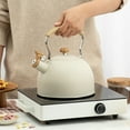 DGHM Retro Stovetop Whistling Kettle，Tea Kettle Stainless Steel Tea