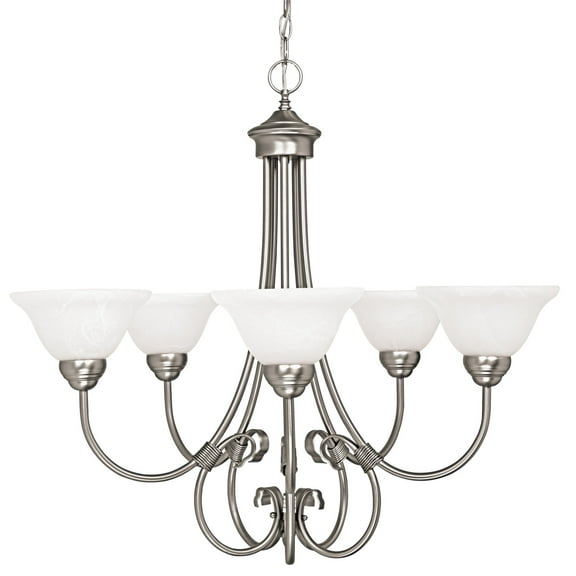 Capital Lighting 3226 Hometown 5 Light 29" Wide Chandelier - Nickel