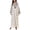 A-White1273, variant on Embroidered Sleeve Long Kaftan for Women Stand Collar Loose Summer Travel Maxi Gown