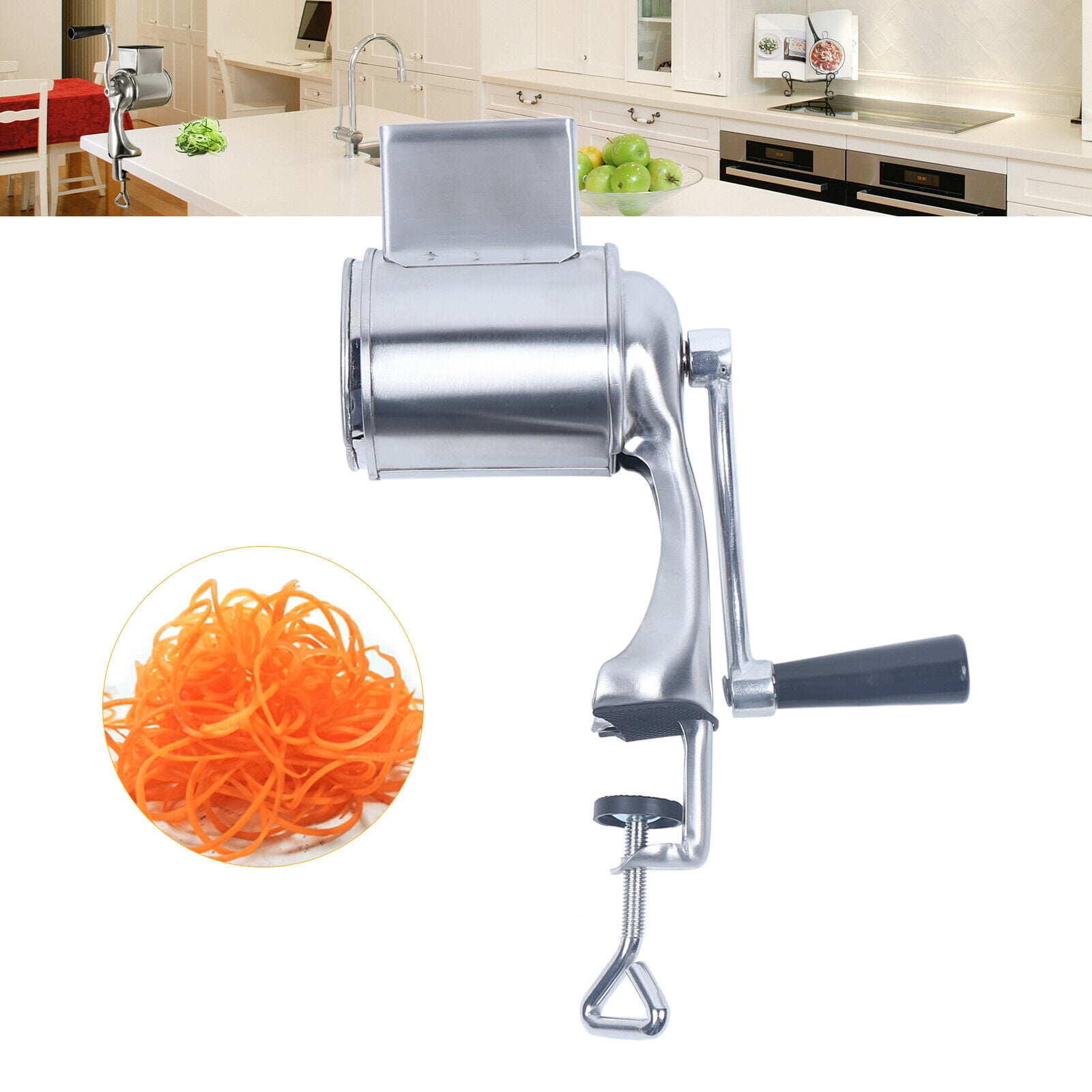 Multi-function Kitchen Tool Stainless Steel grinter Nut Spice Chocolate  Garlic Grinder Rotary Cheese Grater butter carrot grater