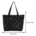 thumbnail image 2 of Bolso de mano hinchado para mujer bolso informal con hombros descubiertos bolso ligero para viajes de invierno, 2 of 9