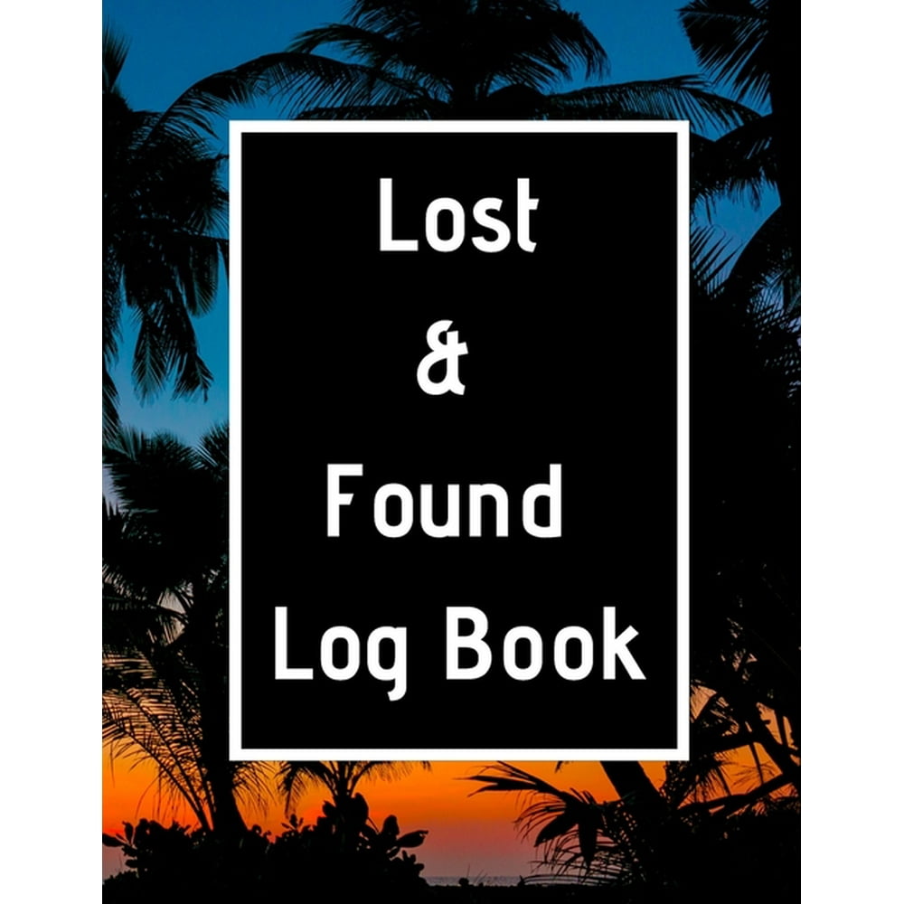 Lost & Found Log Book Lost Property Template Record All Items And