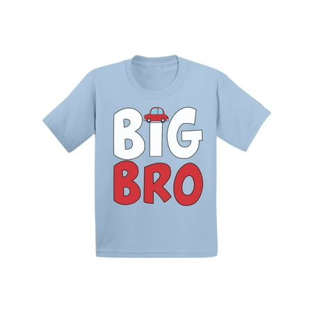 Awkward Styles Pregnancy Announcement Infant Shirt Car B Day Gifts for Brother Bro Infant T-Shirt Boys Birthday Gifts Car Kids Clothes Collection I am Big Brother T-Shirt for Son Big Brother