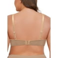 thumbnail image 7 of Deyllo Women's Lace Bra Non Padded Full Cup Underwire Push up See Through Plus Size Bra, Beige 34D, 7 of 7