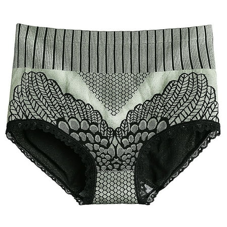 

HEVIRGO Briefs High Waist Butt Lifter Polyester Graphene Panties for Women