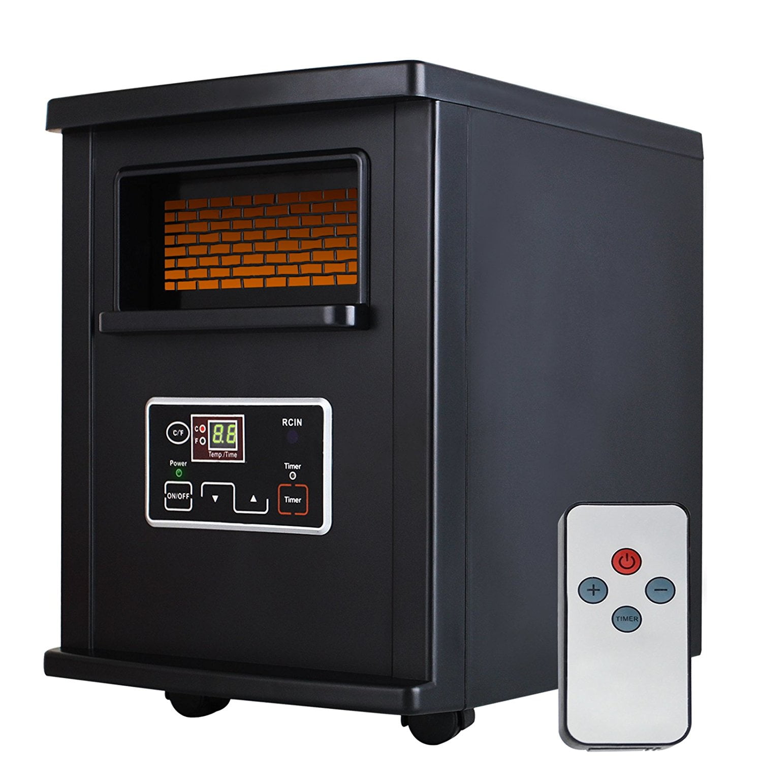 1000W Electric Portable Space Heater Infrared Quartz W/Remote Control