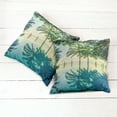 thumbnail image 2 of Ambesonne Landscape Throw Pillow Cover 2 Pack, Pool Nearly Beach, 18", Green Blue, 2 of 6