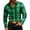 Green, variant on Men's Plaid Printed Long Sleeve Shirt Business Casual Button Down Turndown Collar Shirts Fashion Slim Fit Dress Shirts for Men
