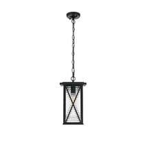 Elegant Lighting Jada 14 inch Outdoor Pendant in Black