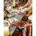 thumbnail image 3 of Christmas Placemats Set of 4 Truck Poinsettia Xmas Ball Christmas Placemats for Dining Table Snow Gray Table Mat Winter Holiday Home Party Kitchen Table Decorations, 3 of 6