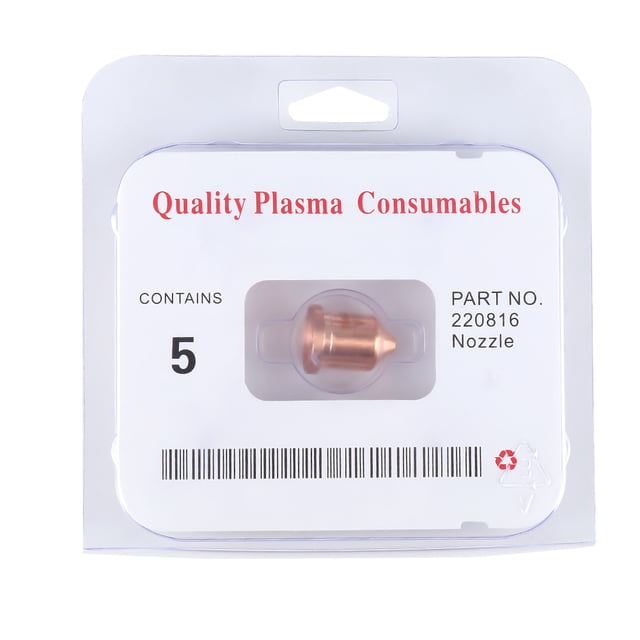 5Pcs 85A Embouts de Buse de Coupe Plasma 220816 pour Consommable de Torche de Coupe Plasma MAX85
